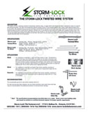 STORM-LOCK Tile Fasteners specification cut sheets