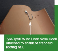 tyle-tye wind lock nose hooks